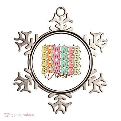Retro Groovy Summer Vibes For  Summer Vacation Ornament