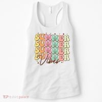 Retro Groovy Summer Vibes For  Summer Vacation Women's Tank Top thumb 0