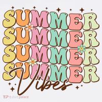 Retro Groovy Summer Vibes For  Summer Vacation Baby Bodysuit thumb 2
