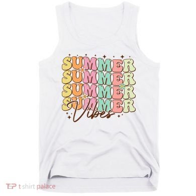 Retro Groovy Summer Vibes For  Summer Vacation Tank Top