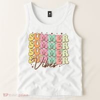 Retro Groovy Summer Vibes For  Summer Vacation Tank Top thumb 2