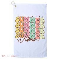 Retro Groovy Summer Vibes For  Summer Vacation Golf Towel thumb 0