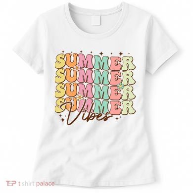 Retro Groovy Summer Vibes For  Summer Vacation Women's T-Shirt