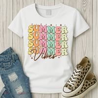 Retro Groovy Summer Vibes For  Summer Vacation Women's T-Shirt thumb 3