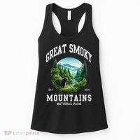 Retro Great Smoky Mountains National Park Women Hiking Women's Tank Top thumb 0