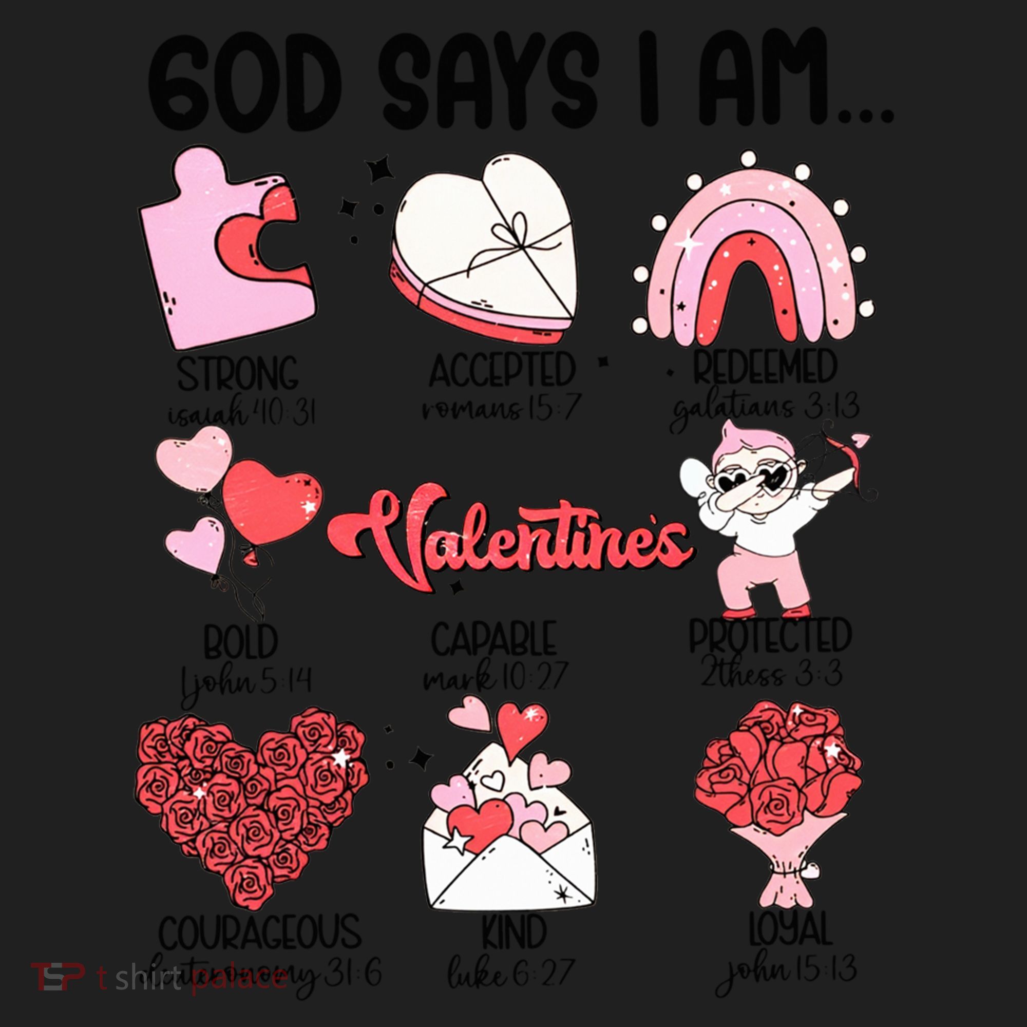 Retro God Says I Am Christian Valentines Day Self Love Gift Hat