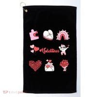 Retro God Says I Am Christian Valentines Day Self Love Gift Golf Towel thumb 0