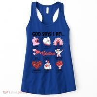 Retro God Says I Am Christian Valentines Day Self Love Gift Women's Tank Top thumb 0