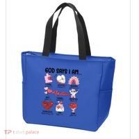 Retro God Says I Am Christian Valentines Day Self Love Gift Tote Bag thumb 3