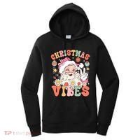 Retro Groovy Santa Claus Christmas Vibes Gift Women's Hoodie thumb 0