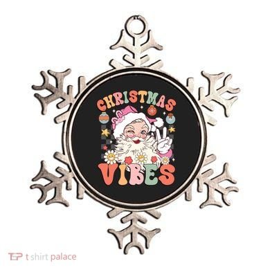 Retro Groovy Santa Claus Christmas Vibes Gift Ornament