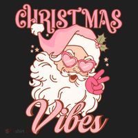 Retro Groovy Santa Claus Christmas Vibes Gift Golf Towel thumb 3