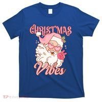 Retro Groovy Santa Claus Christmas Vibes Gift T-Shirt thumb 0