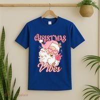 Retro Groovy Santa Claus Christmas Vibes Gift T-Shirt thumb 2