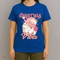 Retro Groovy Santa Claus Christmas Vibes Gift T-Shirt thumb 4