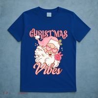 Retro Groovy Santa Claus Christmas Vibes Gift T-Shirt thumb 5