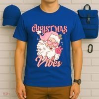 Retro Groovy Santa Claus Christmas Vibes Gift T-Shirt thumb 6