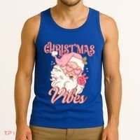 Retro Groovy Santa Claus Christmas Vibes Gift Tank Top thumb 3