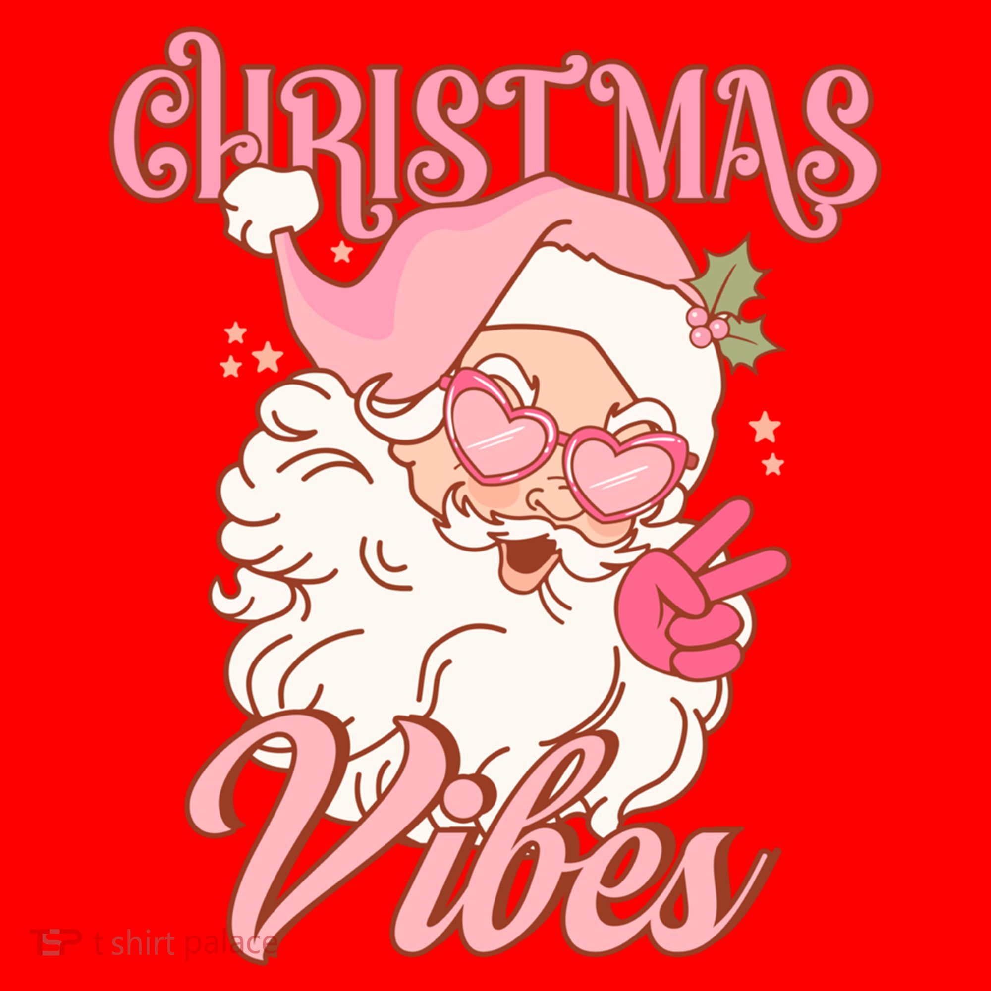 Retro Groovy Santa Claus Christmas Vibes Gift Santa Hat