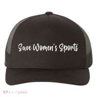  Save Womens Sports Riley Gaines Yupoong Adult 5-Panel Trucker Hat thumb 0