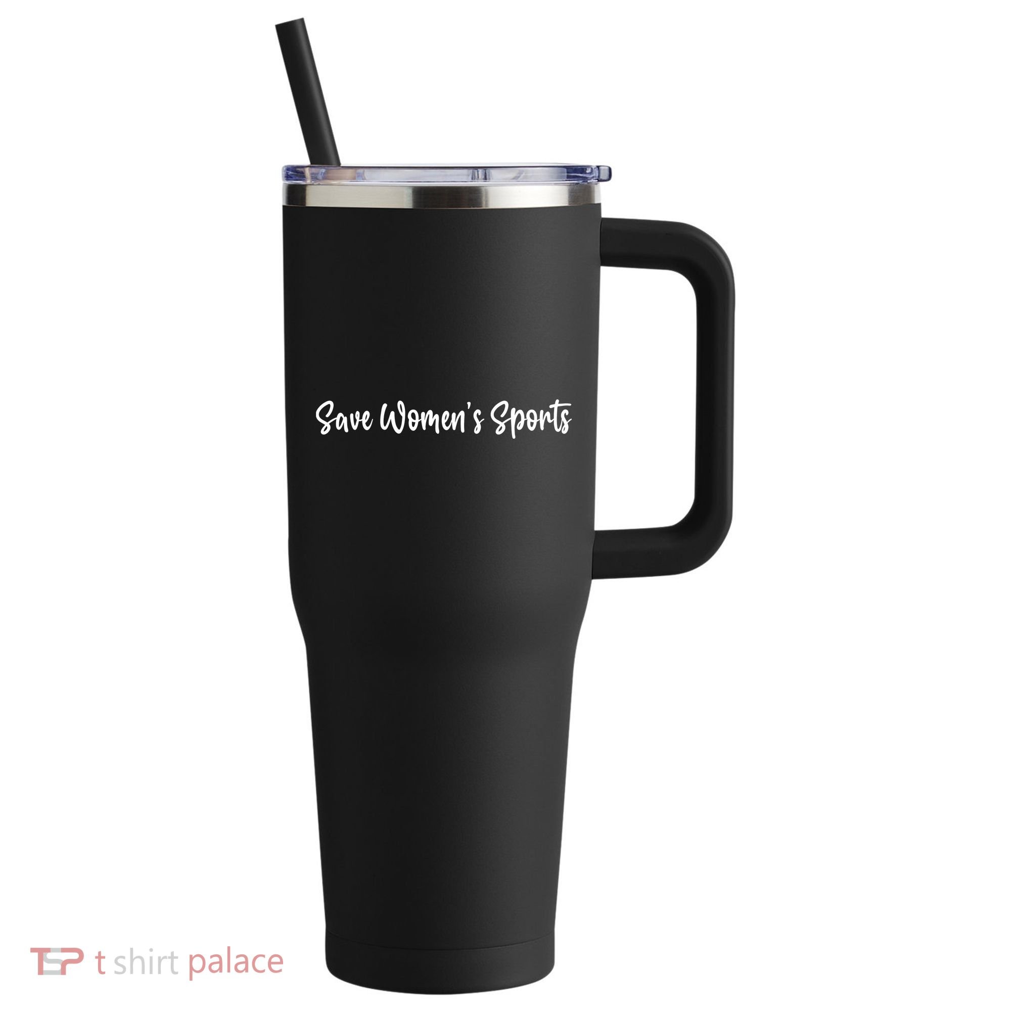  Save Womens Sports Riley Gaines 40oz Vacuum Insulated Stainless Steel Travel Tumbler