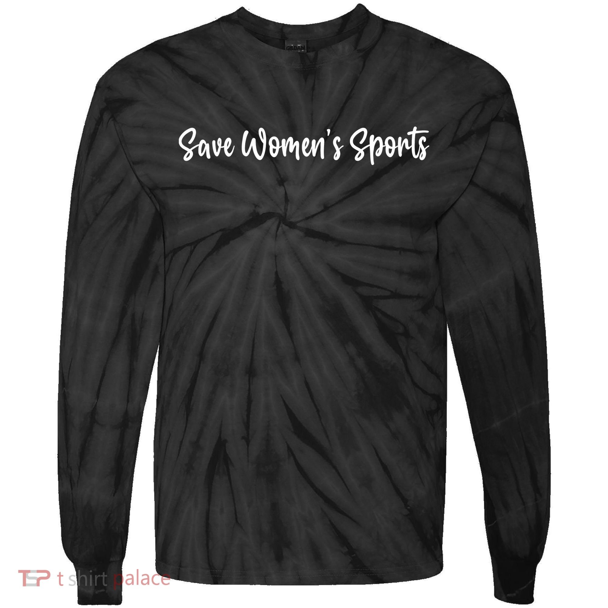  Save Womens Sports Riley Gaines Tie-Dye Long Sleeve Shirt