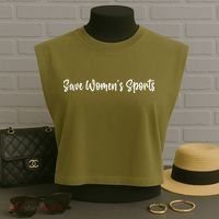  Save Womens Sports Riley Gaines Garment-Dyed Women's Muscle Tee thumb 3