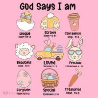 Retro God Says I Am Christian Jesus Happy Easter Day Bunny Coaster thumb 2