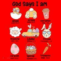 Retro God Says I Am Christian Jesus Happy Easter Day Bunny Santa Hat thumb 1