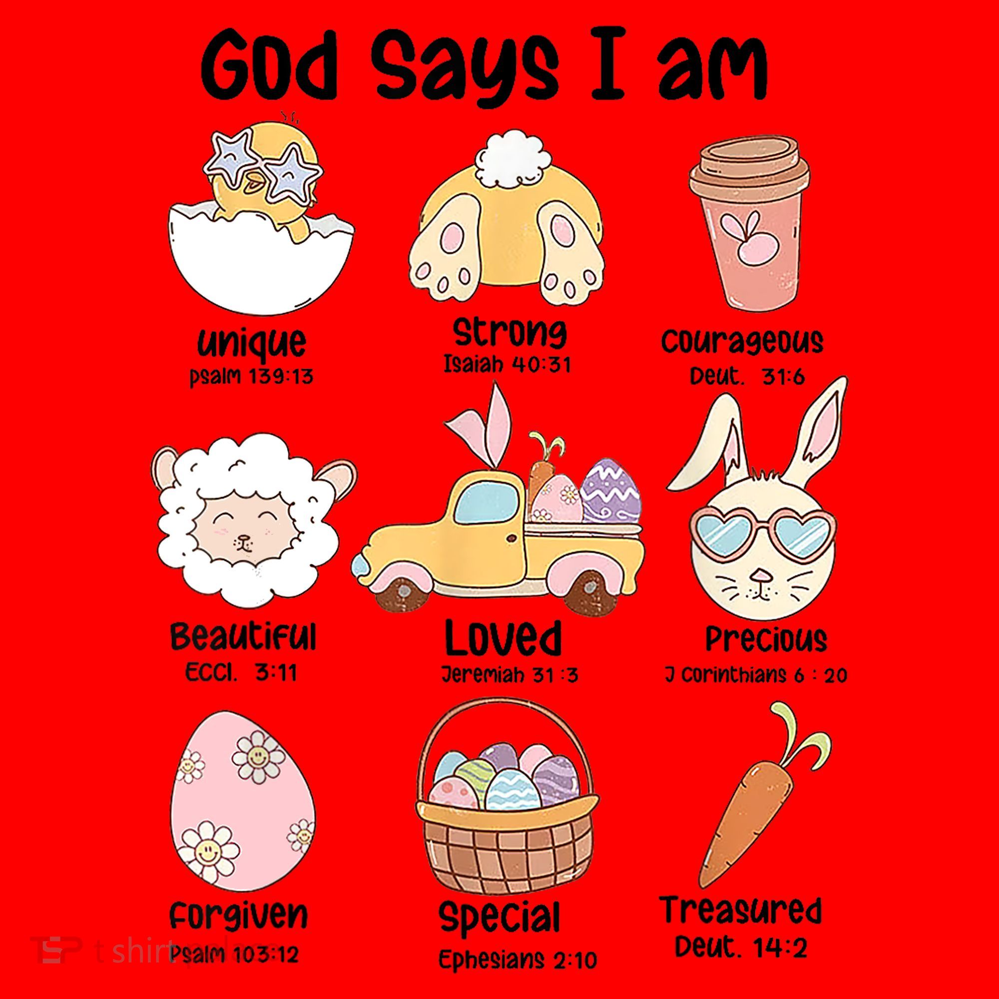 Retro God Says I Am Christian Jesus Happy Easter Day Bunny Santa Hat