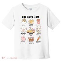 Retro God Says I Am Christian Jesus Happy Easter Day Bunny Toddler T-Shirt thumb 0