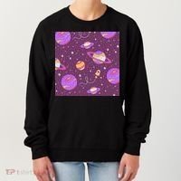 Retro Galaxy Spaceship Women's Sweatshirt thumb 0