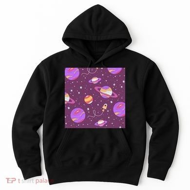 Retro Galaxy Spaceship Hoodie