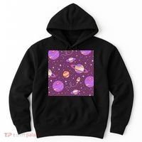 Retro Galaxy Spaceship Hoodie thumb 0