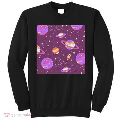 Retro Galaxy Spaceship Sweatshirt