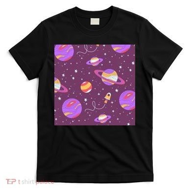 Retro Galaxy Spaceship T-Shirt