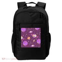 Retro Galaxy Spaceship Backpack thumb 0