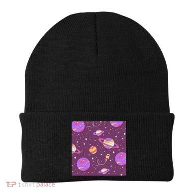 Retro Galaxy Spaceship Beanie
