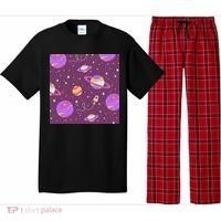 Retro Galaxy Spaceship Pajama Set thumb 0