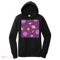 Retro Galaxy Spaceship Women's Hoodie thumb 0