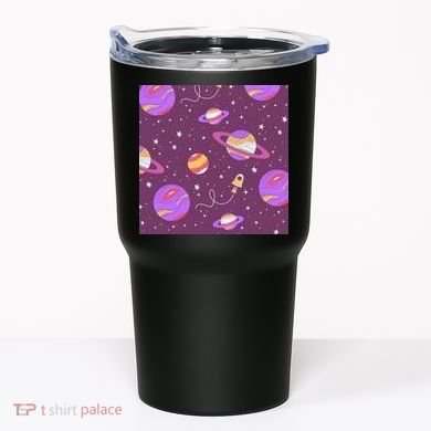 Retro Galaxy Spaceship Tumbler