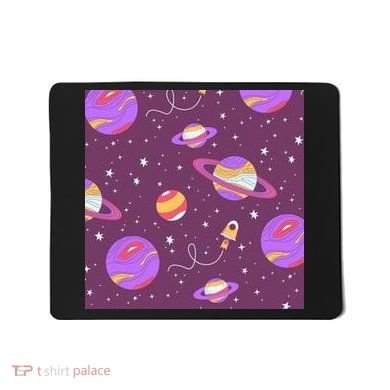 Retro Galaxy Spaceship Mousepad