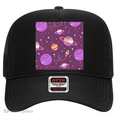 Retro Galaxy Spaceship Hat
