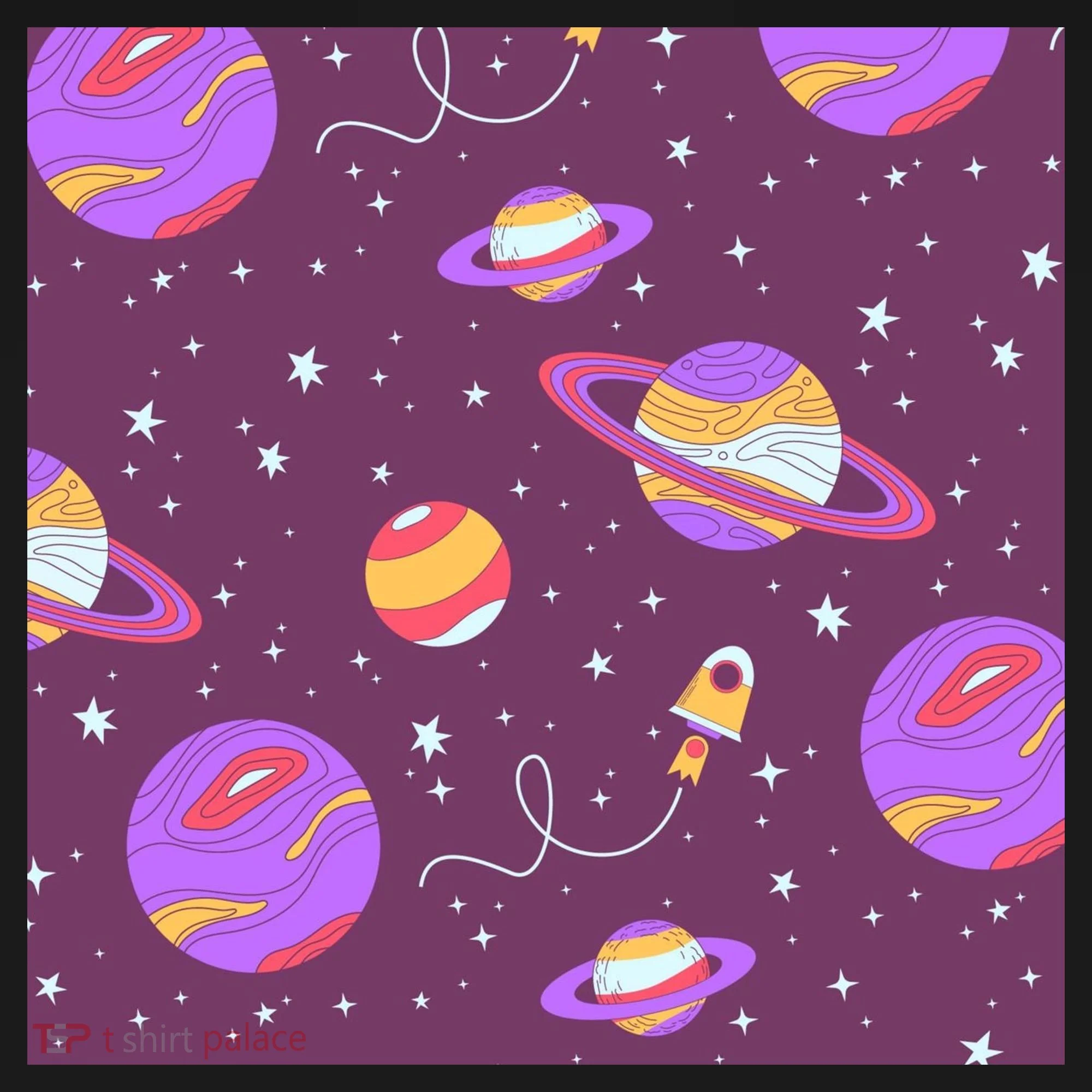 Retro Galaxy Spaceship Toddler Hoodie