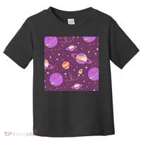 Retro Galaxy Spaceship Toddler T-Shirt thumb 0