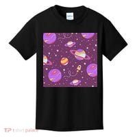Retro Galaxy Spaceship Kids T-Shirt thumb 0