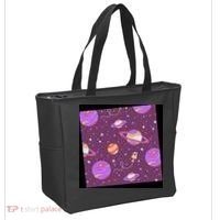 Retro Galaxy Spaceship Tote Bag thumb 2