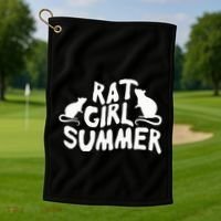 Rat Girl Summer Golf Towel thumb 1