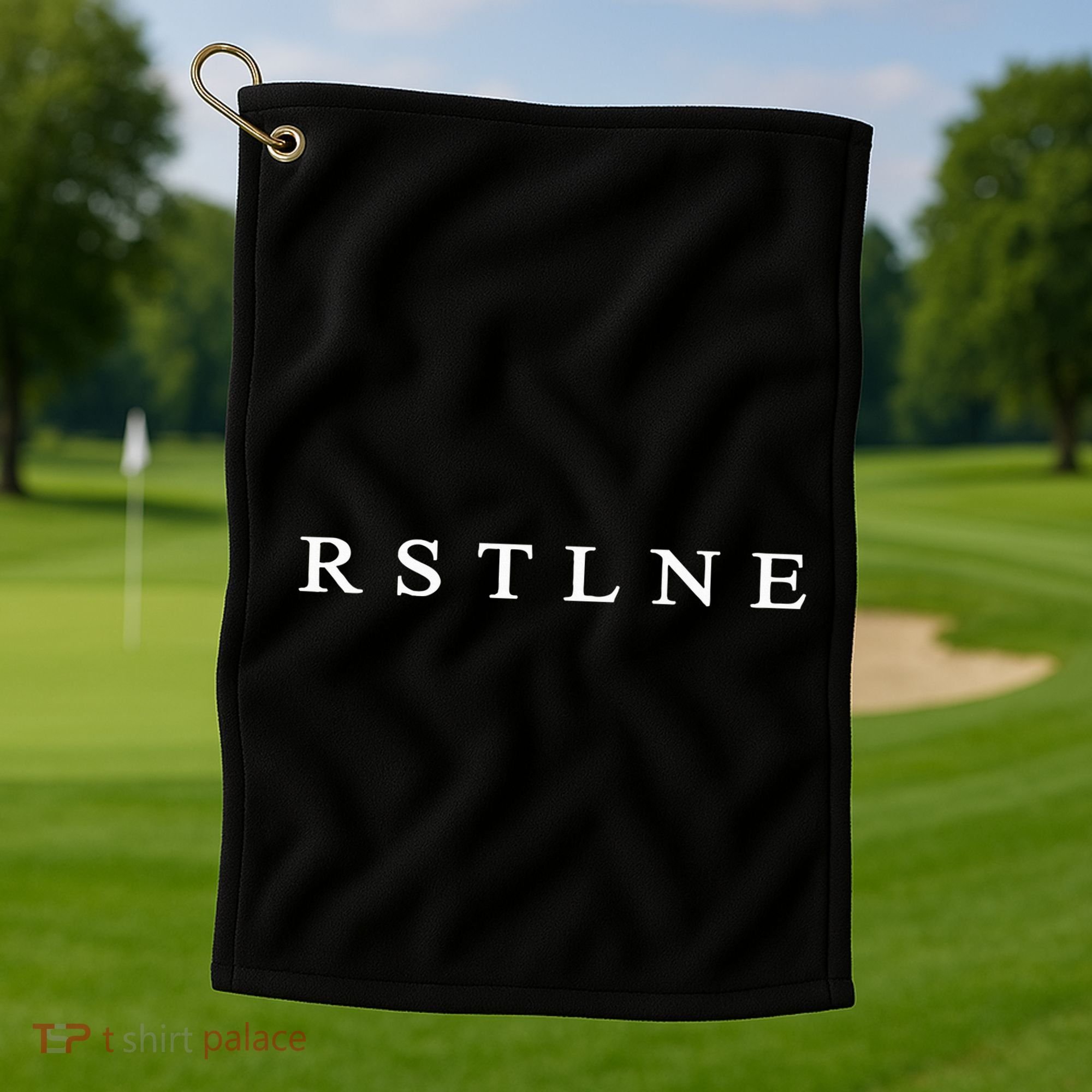 Rstlne Game Show Letters Final Round Golf Towel