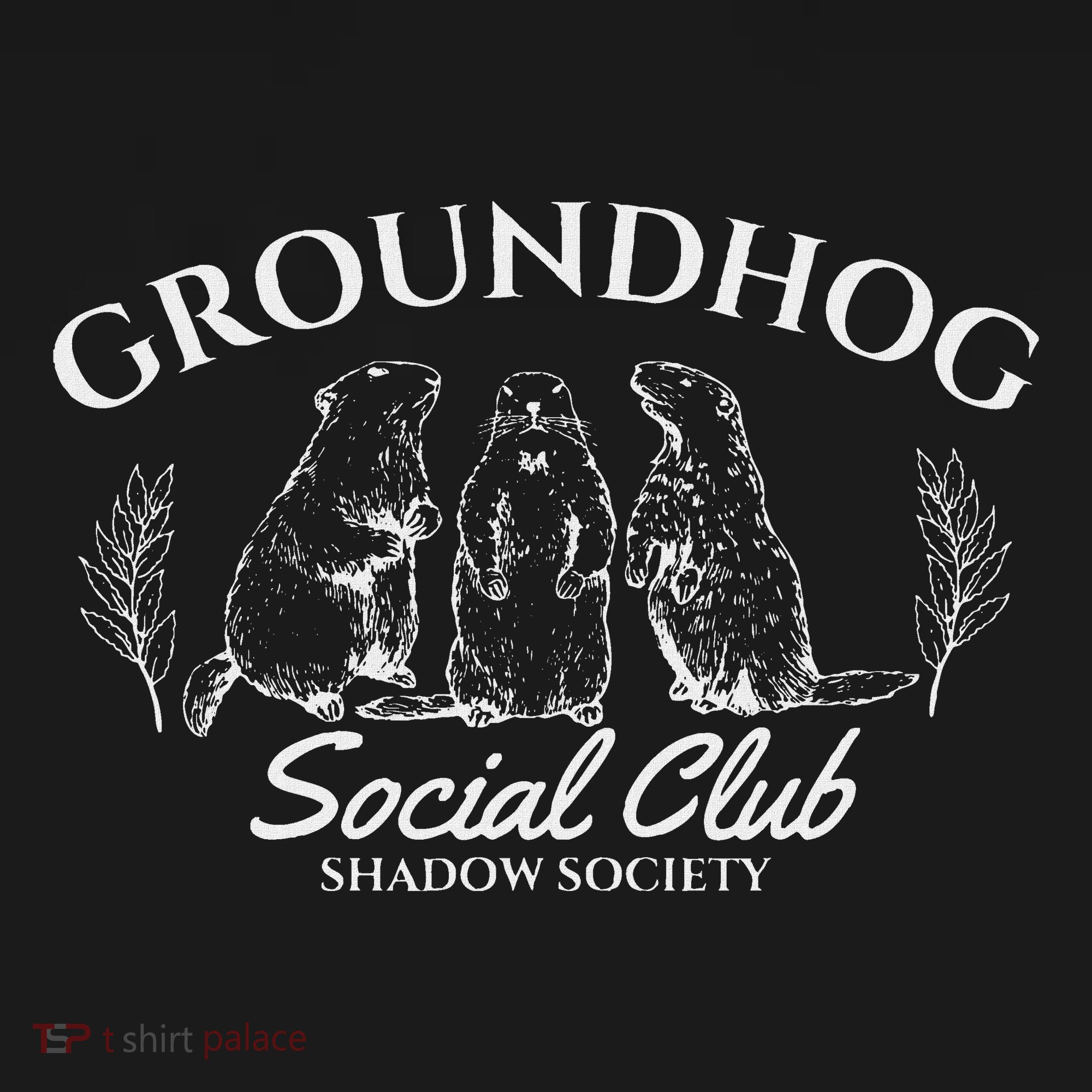 Retro Groundhog Social Club Shadow Society Groundhog Day Long Sleeve Shirt
